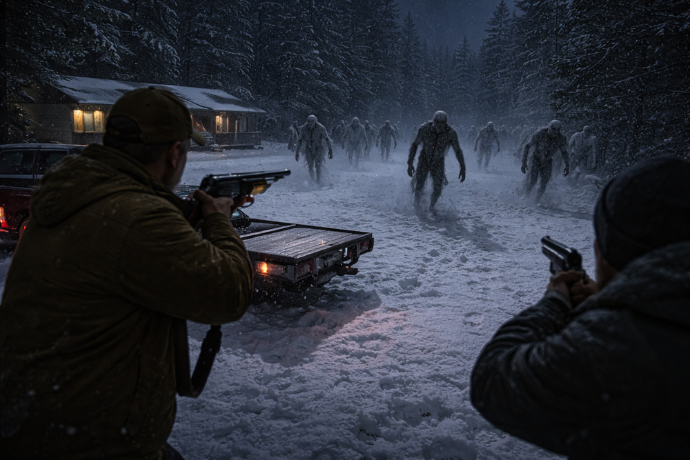 Father and Son Encounter Mysterious Gray, Furry Humanoids Near Union Creek, Oregon